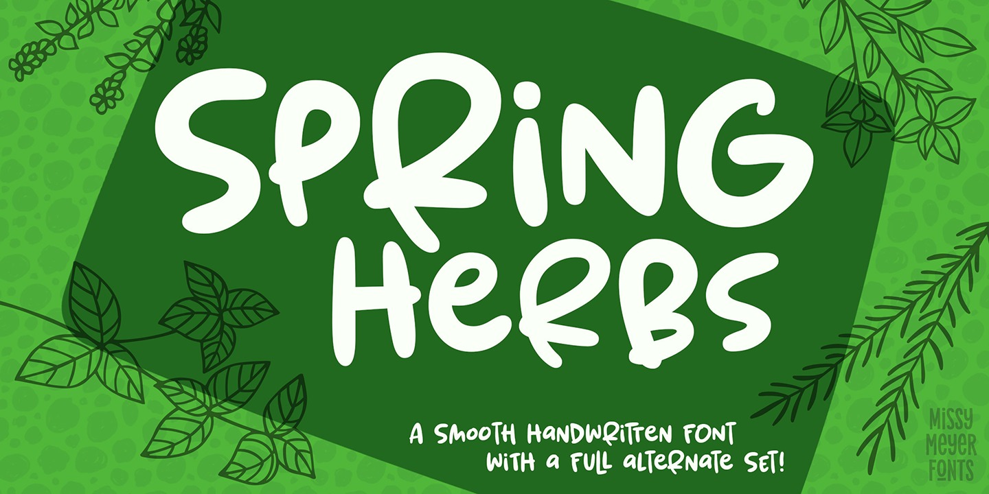 Шрифт Spring Herbs